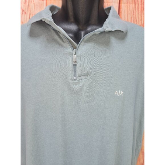 Armani Exchange Mens Large Polo Shirt Slim Fit - Picture 3 of 9